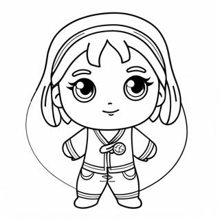 Qiqi Chibi Coloring Page 73544-58232