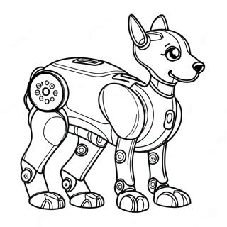 Robot Hund Malebog 73574-58254