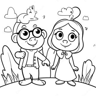 Bernard And Bianca In Adventure Coloring Page 73605-58278