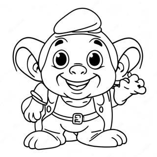 Dopey Character Coloring Page 73624-58309