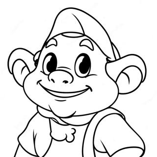 Dopey Character Coloring Page 73624-58311