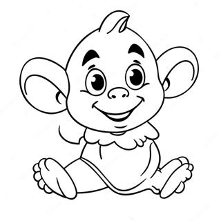 Dopey Character Coloring Page 73624-58312