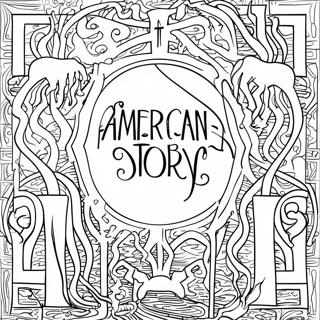 American Horror Story Logo Coloring Page 73634-58301