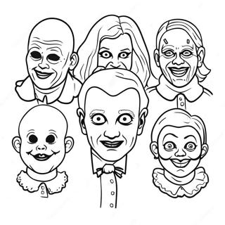 Creepy American Horror Story Characters Coloring Page 73635-58315