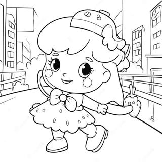 Strawberry Shortcake Berry In The Big City Coloring Pages