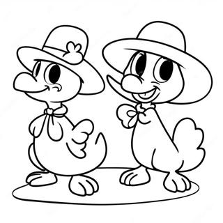 Three Caballeros Coloring Page 73694-58345