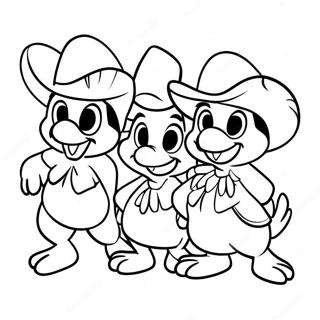 Three Caballeros Coloring Page 73694-58348