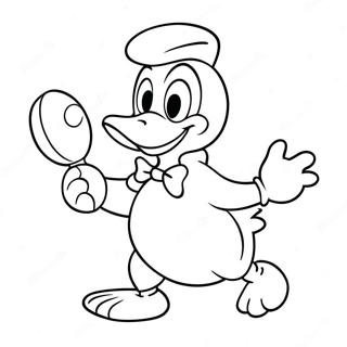 Donald Duck With Maracas Coloring Page 73695-58349