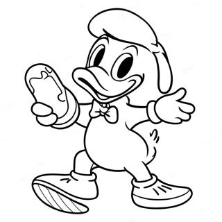 Donald Duck With Maracas Coloring Page 73695-58350