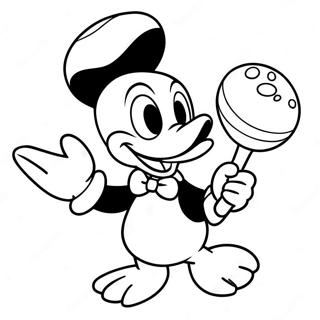 Donald Duck With Maracas Coloring Page 73695-58352