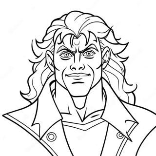 Dio With Colorful Background Coloring Page 73705-58365