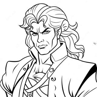 Dio With Colorful Background Coloring Page 73705-58366