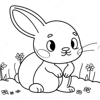 Bunny Printout Coloring Pages