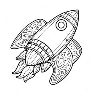 Lego Space Rocket Coloring Page 73714-58359