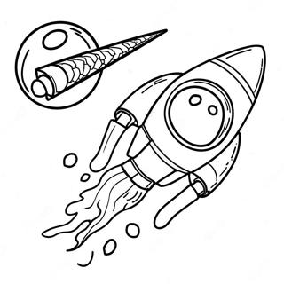 Lego Space Rocket Coloring Page 73714-58360