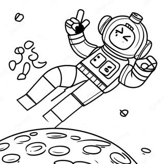 Lego Astronaut Erkundet Den Planeten Ausmalbild 73715-58369