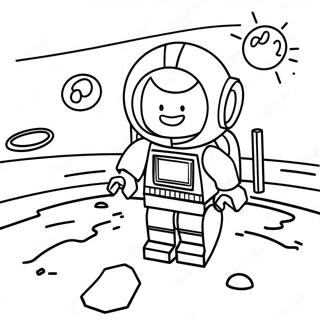 Lego Space Coloring Pages