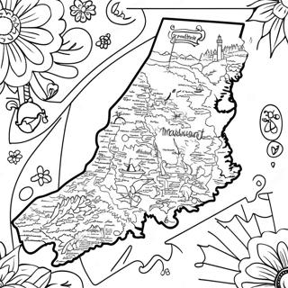 Massachusetts State Outline Coloring Page 73724-58375