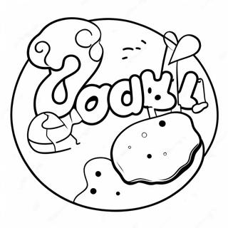 Candy Crush Logo Coloring Page 73734-58382