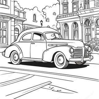 Retro Vintage Car Coloring Page 73744-58399