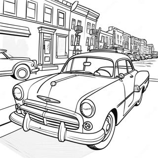 Retro Vintage Car Coloring Page 73744-58400