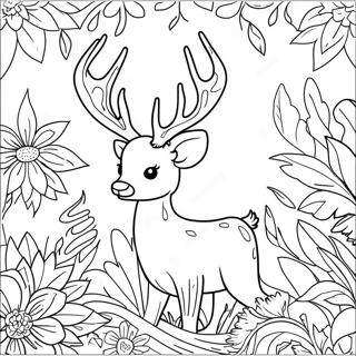 Realistic Deer Antler Coloring Page 73754-58395