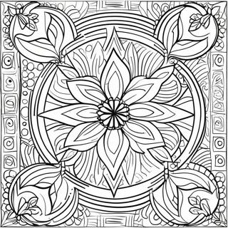 Easy Geometric Pattern Coloring Page 73774-58414