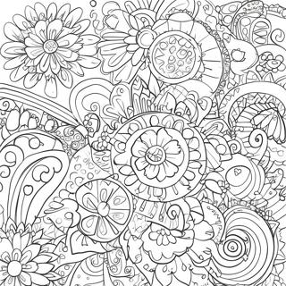 Fun Doodle Pattern Coloring Page 73775-58411