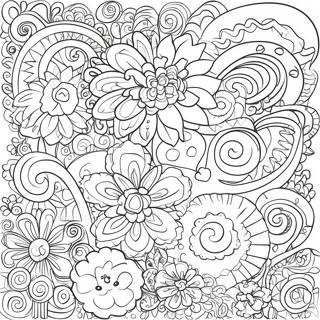 Fun Doodle Pattern Coloring Page 73775-58412