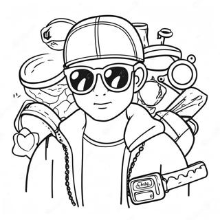 Cool Swag Accessories Coloring Page 73785-58421