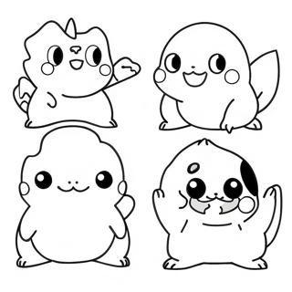 Pokemon Evolution Coloring Pages