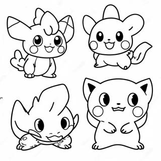 Pokemon Evolution Coloring Page 73804-58442