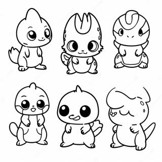 Pokemon Evolution Coloring Page 73804-58443