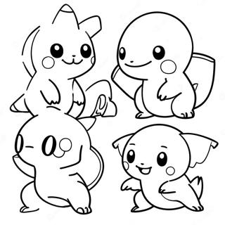 Pokemon Evolution Coloring Page 73804-58444