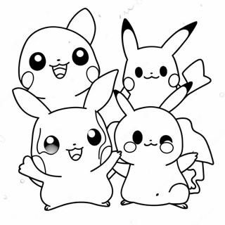 Pokemon Evolution Coloring Pages