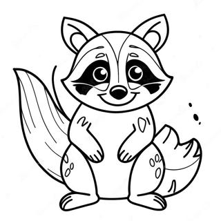 Raccoon Coloring Pages