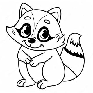 Raccoon Coloring Page 7380-5870