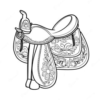 Horse Saddle Coloring Page 73814-58445