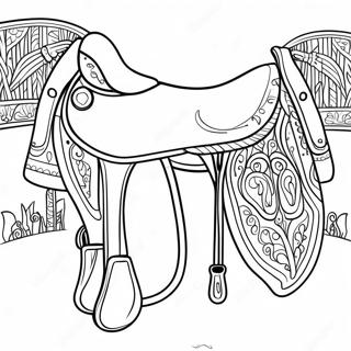 Horse Saddle Coloring Page 73814-58446