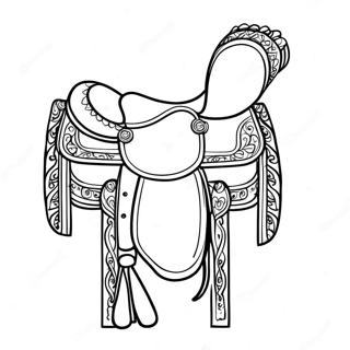 Horse Saddle Coloring Page 73814-58447