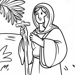 Palm Sunday Crafts Coloring Pages