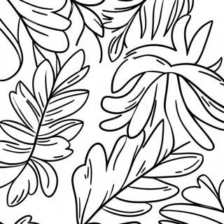 Colorful Palm Leaves Coloring Page 73835-58469