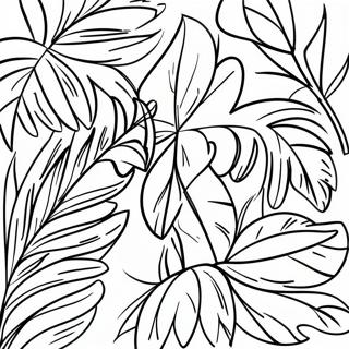 Colorful Palm Leaves Coloring Page 73835-58470