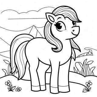 Page À Colorier De La Vie Des Poneys 73854-58494