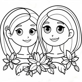 Sisters Forever Coloring Page 73884-58503