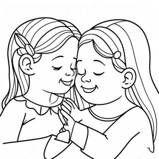 Sisters Forever Coloring Pages