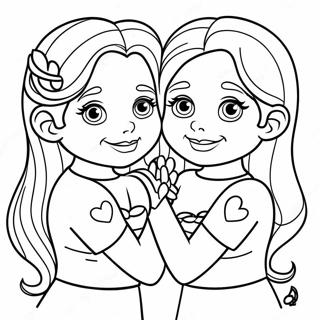 Sisterly Love Coloring Page 73885-58498