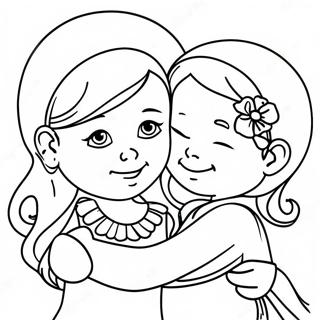 Sisterly Love Coloring Page 73885-58499