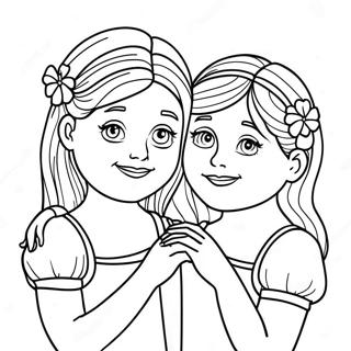 Sisters Forever Coloring Pages