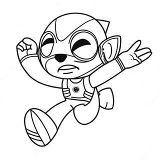 Fast Dash Character Coloring Page 73895-58533